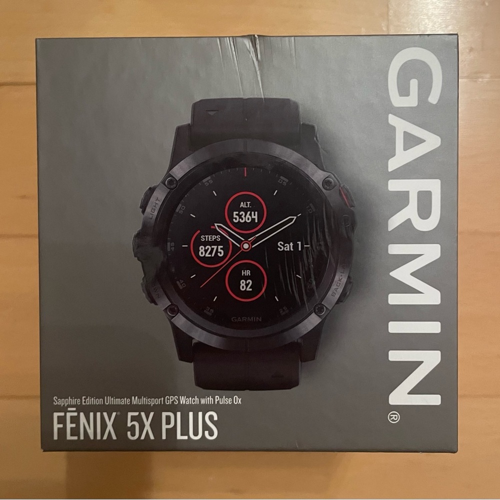 Garmin Fenix 5x Plus Sapphire Watch - Never Opened